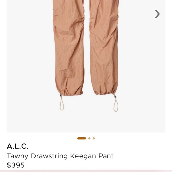 A.L.C Keegan Pant Tawny Tan size 8 Utility Cargo Pant Parachute Pull on Trouser - Picture 9 of 9